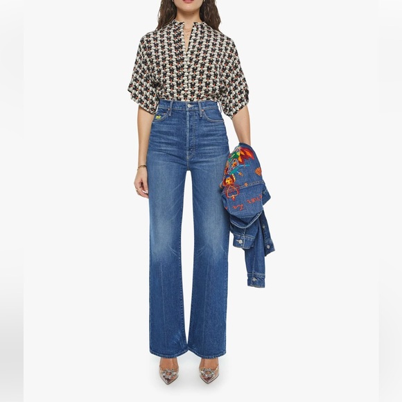 BRAND NEW MOTHER X LA DoubleJ The Tune Up Maven Sneak Jean in Middle Child Sz 26 - Picture 3 of 17